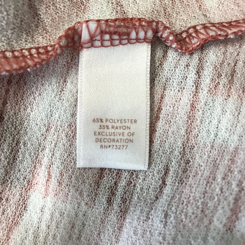Lauren Conrad Womens Burnt Orange Checkered Sleeveless High Low Hem Tunic Size L - Picture 7 of 8